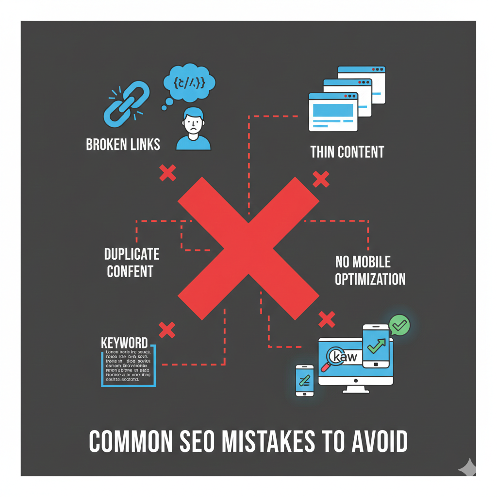 common SEO mistakes to avoid